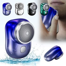 Electric Razor for Men; Mini-Shave Portable Electric Shaver; Pocket Size Portable Shaver -Wet and Dry Mens Razor USB Rechargeable Shaver Charging