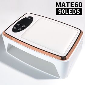 Nail Lamp, Professional Nail Dryer With 90Pcs Lamp Chips, Fast And Efficient Drying, 4 Timer Setting LED Nail Gel Lamp, For Home Salon Use (Option: Mate60)