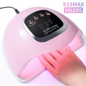 UV LED Nail Lamp, Professional Nail Dryer For Gel Polish Curing - 4 Timer Settings, Fast Drying For Fingers And Toes, Home Salon Manicure Light (Option: X15)