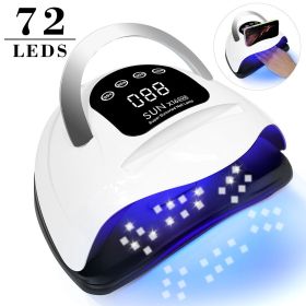 UV LED Nail Lamp Professional LED Nail Dryer For Gel Nails With Removable Base, Touch Screen 4 Timers And Automatic Sensor UV LED Nail Lamp Profe (Option: X16)
